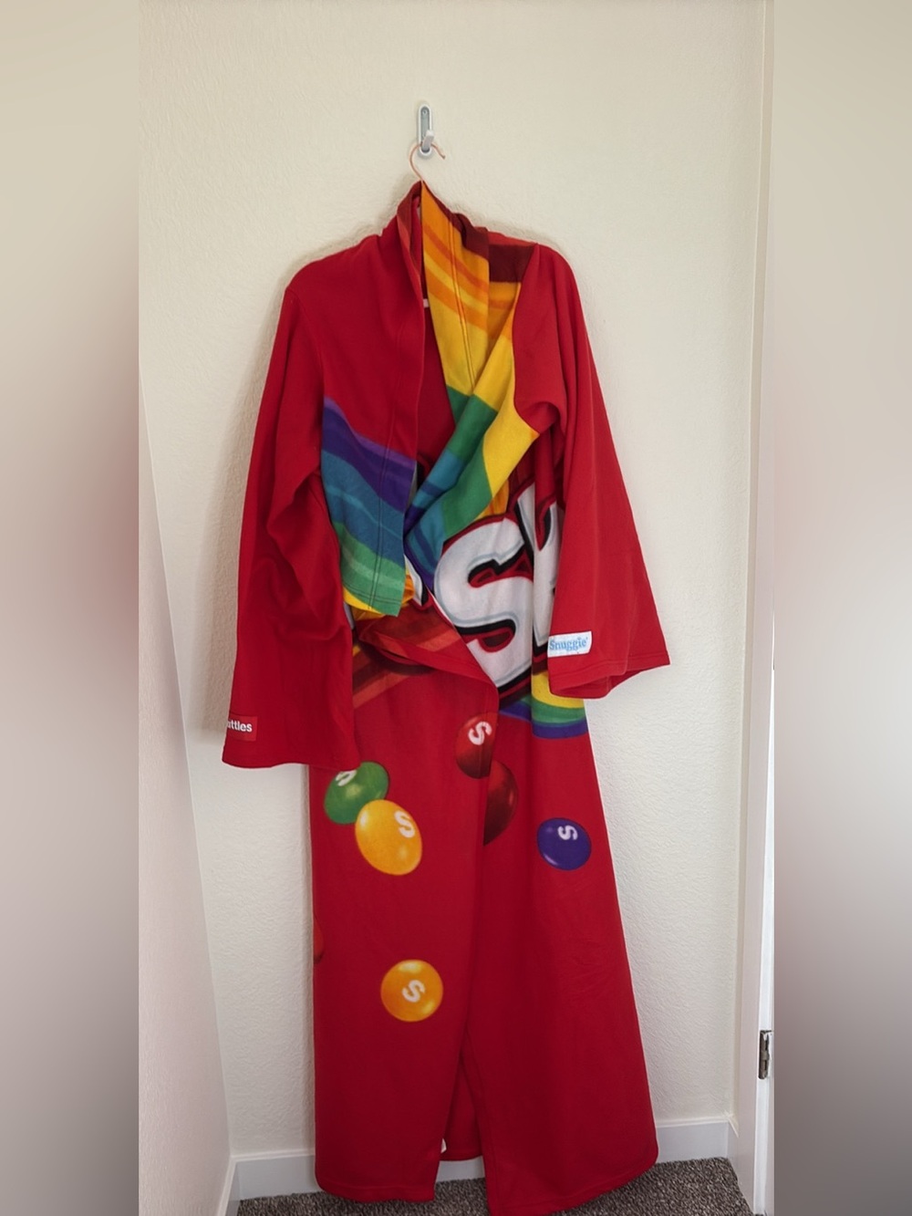 Skittles Snuggie Wearable Fleece Blanket One Size